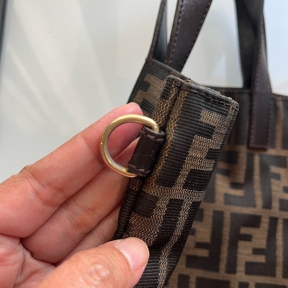 FENDI VINTAGE ZUCCA CANVAS TOTE - Picture 6 of 16